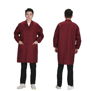 Darbinis paltas su logotipo spausdinimu pramonės cehui — medvilnės mišinio audinys, pamušalas medvilnė, keturių sezonų naudojimui, vyriškas