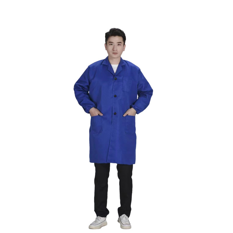 Darbinis paltas su logotipo spausdinimu pramonės cehui — medvilnės mišinio audinys, pamušalas medvilnė, keturių sezonų naudojimui, vyriškas