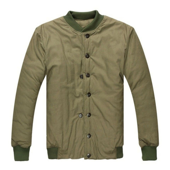 Medvilninė pūkuota žiemos striukė — senovinio stiliaus, 95% medvilnė, vyriška apranga, 2025 m. pavasaris