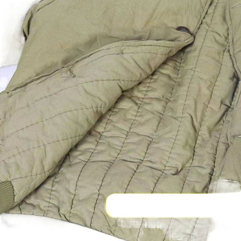 Medvilninė pūkuota žiemos striukė — senovinio stiliaus, 95% medvilnė, vyriška apranga, 2025 m. pavasaris