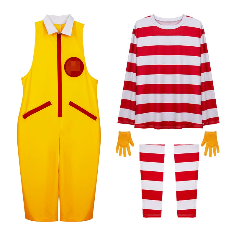 Klaunský kostým pre deti aj dospelých – 70% Spandex, 30% Polyester (Lycra), mestský hipster štýl, na scénické vystúpenia