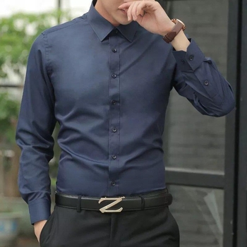 Slim-fit üzleti férfiing, hosszú ujjú, négyszögletes gallér