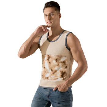 Muška zimska termo vest s fleec podstavom, prilagodljiv kroj, debeli materijal, 95% poliester