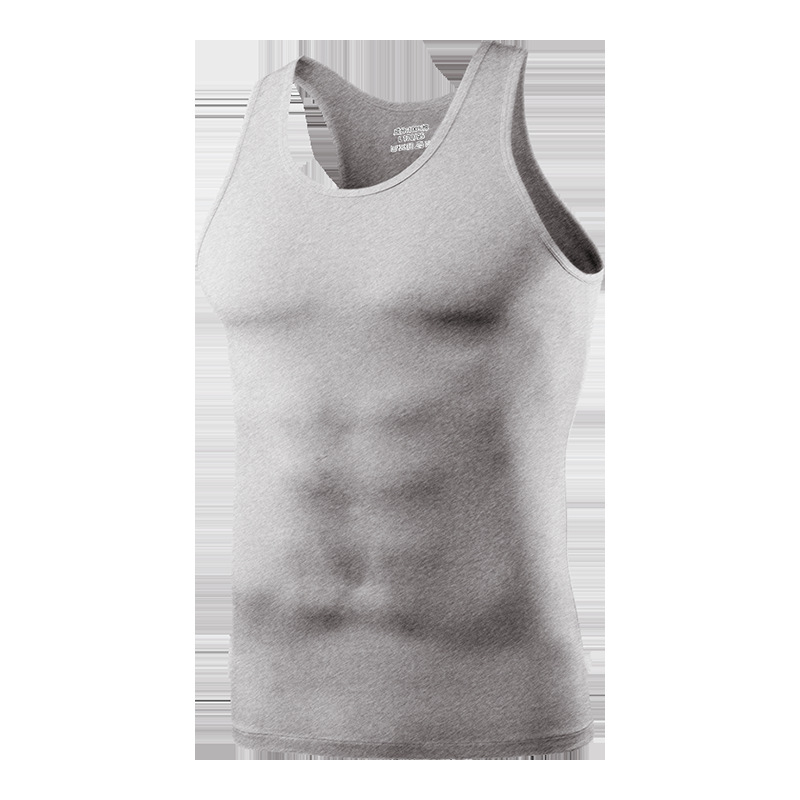 Pánske bezrukvávové tričko z bavlny 100%, okrúhly výstrih, ľahká látka 121–140 g/m², leto 2025