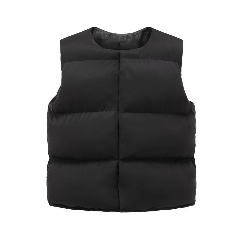 Pánska hrubšia bavlnená vypchávacia vesta, voľný strih, polyesterová tkanina, bavlnené výplň
