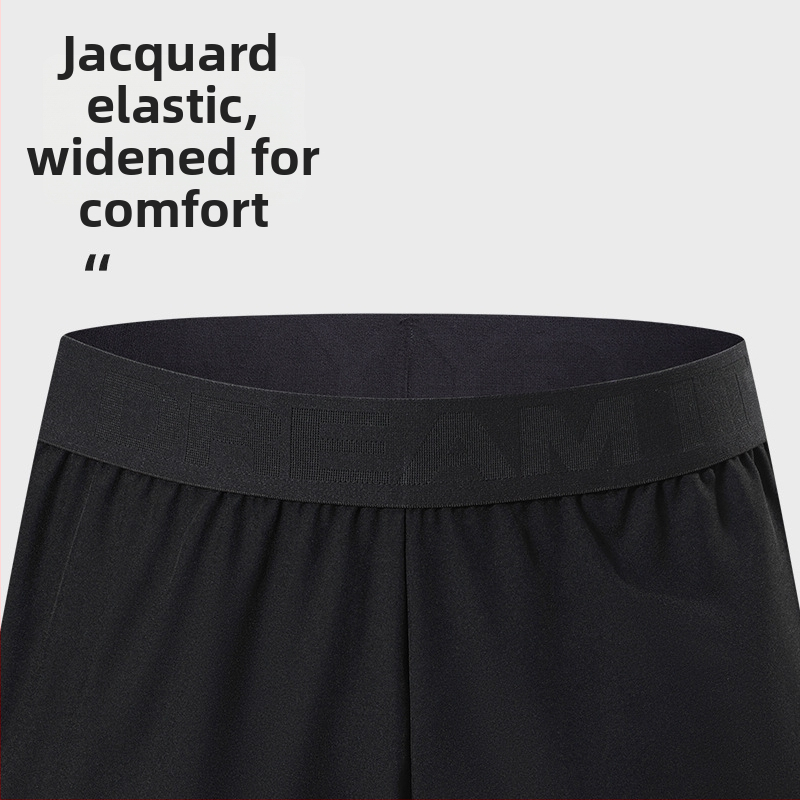 Pánsky rýchloschnúci športový komplet na leto a jar – vonkajšie behanie, krátke rukávy, okrúhly výstrih, polyesterový materiál