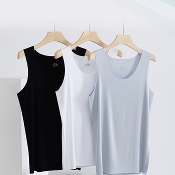 Modal meessoost suvevest, laiad õlad, ümmargune kaelus, 80-90% Modal, keskmise paksusega 161-180 g/m2