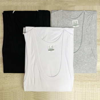 Pánske tielko bez rukávov z rebrovaného bavlneného materiálu, priedušné, tenké 121–140 g/m², 95–100% bavlna, športový základný kúso k pre všetky ročné obdobia