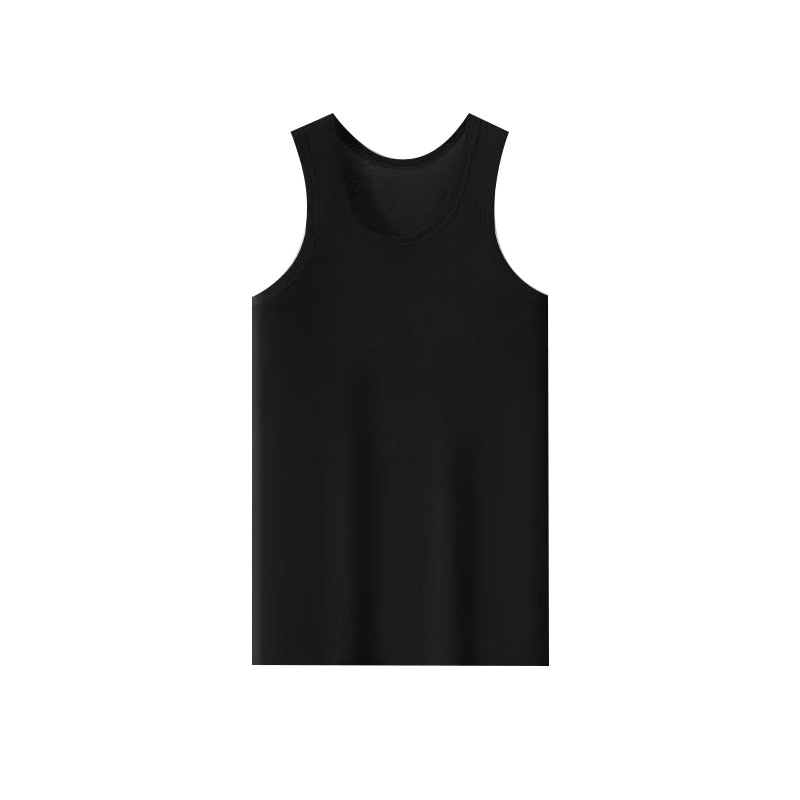 Pánske bavlnené bezrukávové tielko, športový štýl (100% bavlna, nízky golier, 161–180 g/m², jar-leto-jeseň)