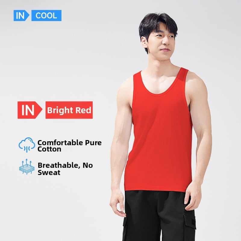 Pánske tielko zo 100% bavlny, V-krk, tenká látka, model XI58811, letné obdobie