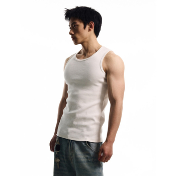 Maieu slim-fit fără mâneci, 100% poliester, model solid, potrivit pentru sport, pentru toate anotimpurile