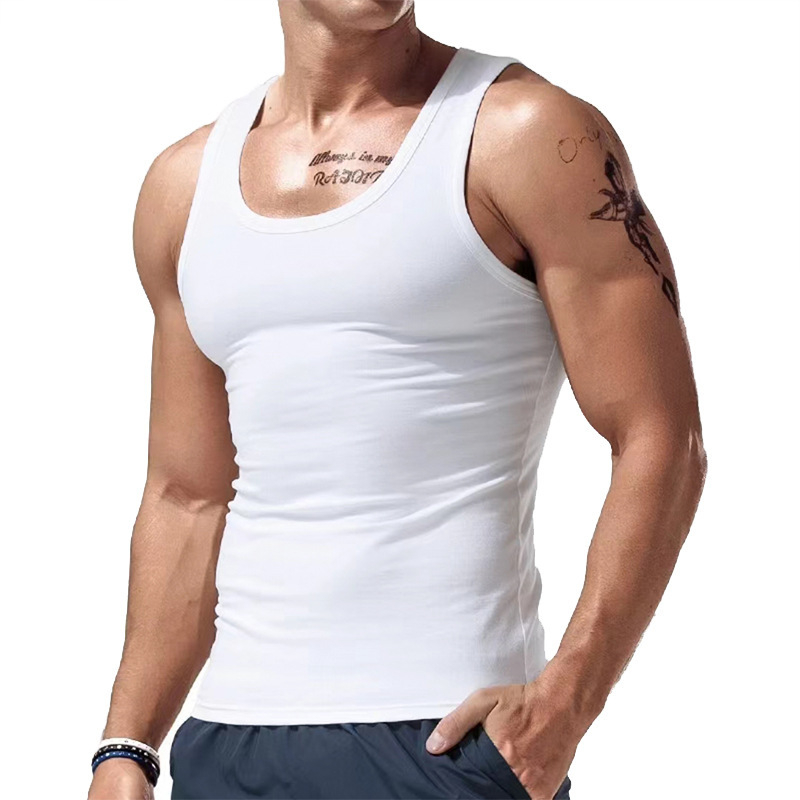 T-shirt prsluk slim fit, mješavina poliestera, ljeto, za tinejdžere