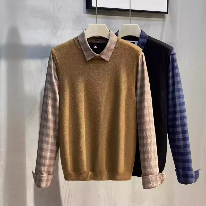 Vesta tricotată fără mâneci pentru bărbați, stil japonez, design retro, toamnă-iarnă, poliester 90%