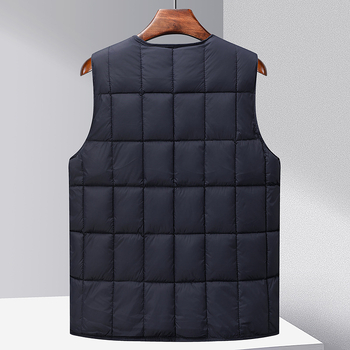 Muška vesta od poliestera s fleec podstavom, prilagođeni kroj, zimsko casual vanjsko, bočni džepovi