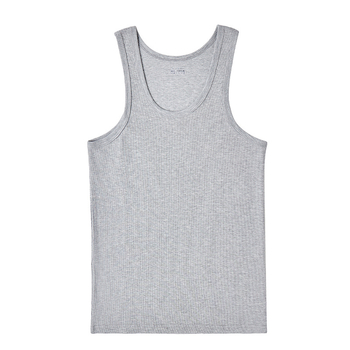 Pánske tielko z bavlny, okrúhly výstrih, hrubá látka 251–300 g/m², športový štýl, 100% bavlna