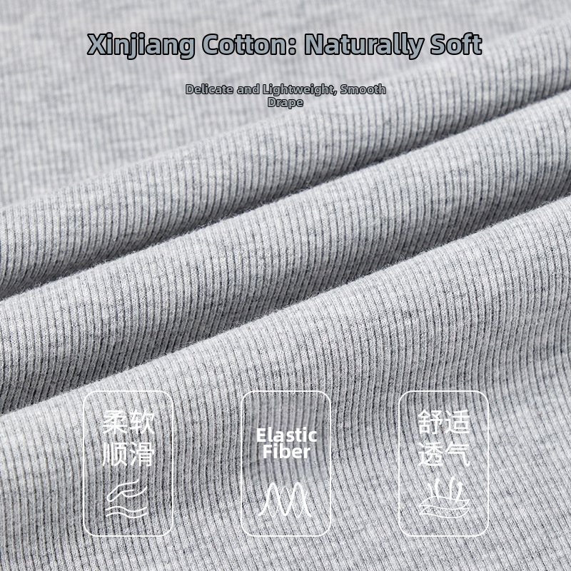 Pánske tielko z bavlny, okrúhly výstrih, hrubá látka 251–300 g/m², športový štýl, 100% bavlna