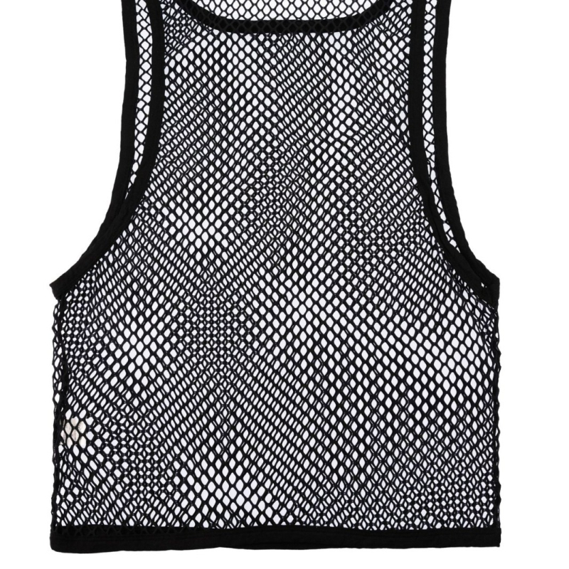 Nylonový bezrukávový vest s mrežovaným vzorom, športový štýl, 90-95% nylonový obsah, VB2245VS