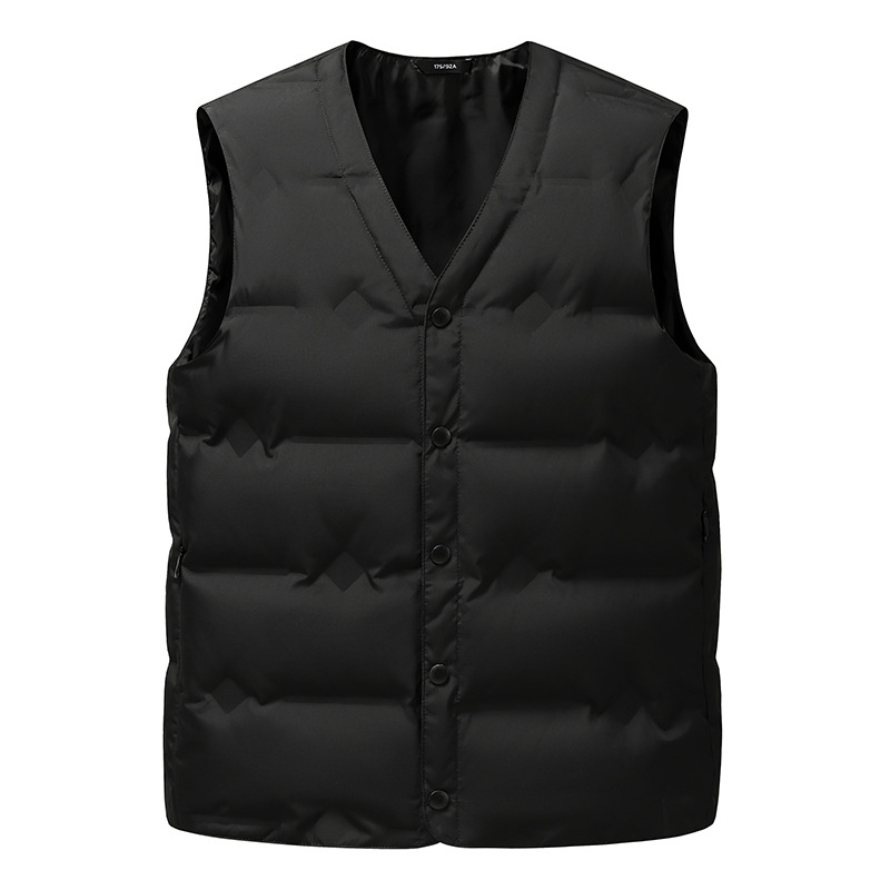 Pánska vesta s kačacím perím, bez rukávov, zimná kolekcia 2025, materiál: nylon, výplň: kačacie perie, obsah peria 86–90%, hrúbka: zosilnená