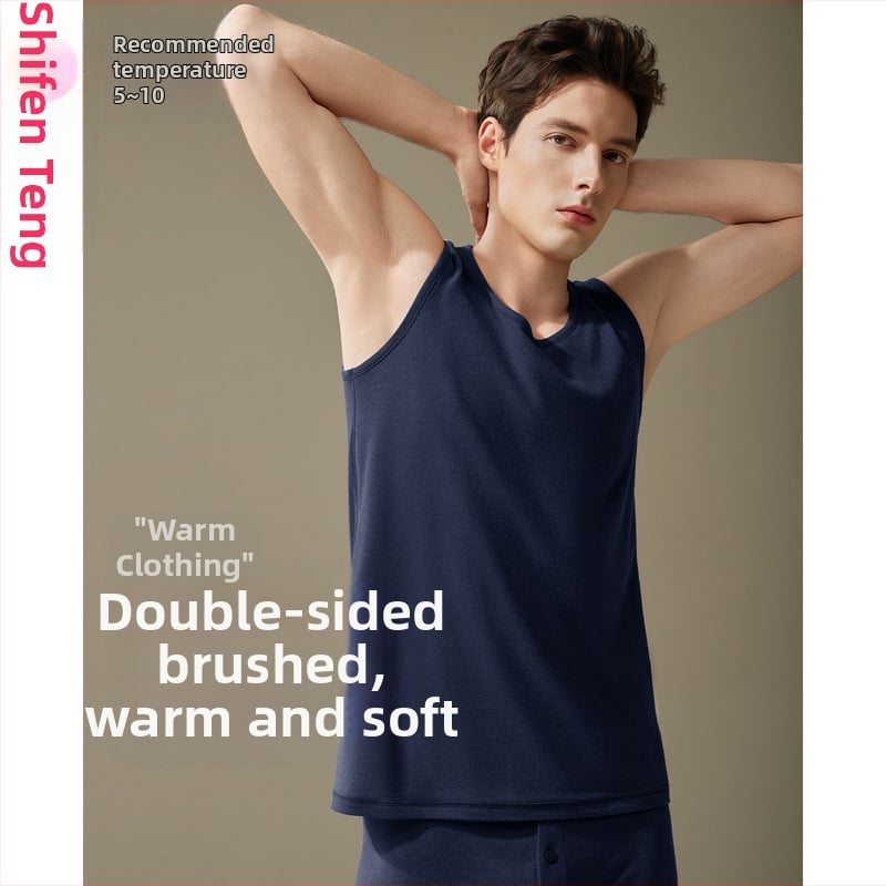 Базов слой без ръкави, вискоза, кръгло деколте, двойнослоен, антибактериален, отопляващ