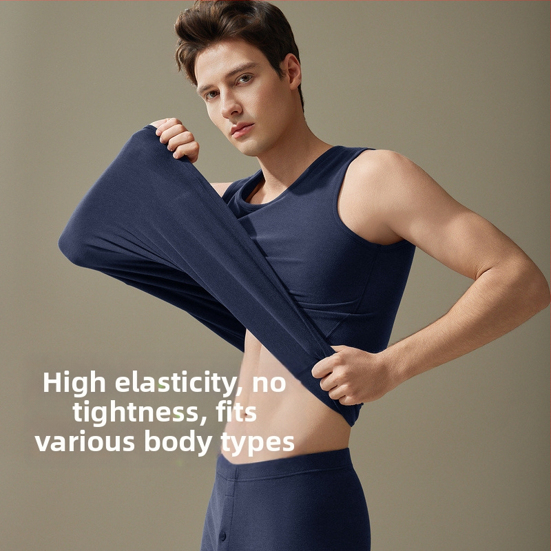 Базов слой без ръкави, вискоза, кръгло деколте, двойнослоен, антибактериален, отопляващ