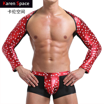 Pánska vesta z umelej kože, pletená látka, okrúhly výstrih, dĺžka do brucha, 90% nylon