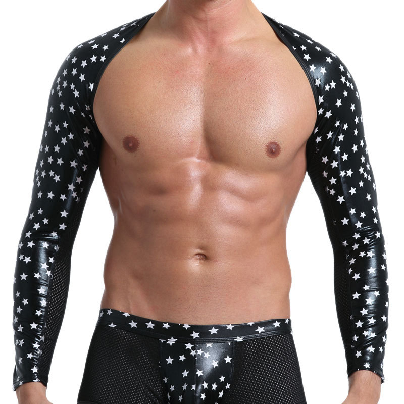 Pánska vesta z umelej kože, pletená látka, okrúhly výstrih, dĺžka do brucha, 90% nylon