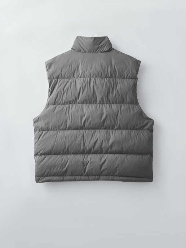 Férfi téli mellény libatollal | Tolltartalom 86–90%, 80 g töltet, Külső anyag Nylon/Polyamide, Álló gallér, Cipzár