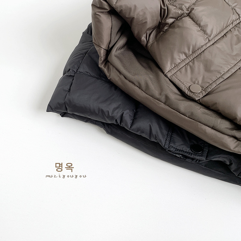 Detská páperová vesta v korejskom štýle, unisex, zimná, výplň z bieleho kačacieho páperia, vonkajší nylon