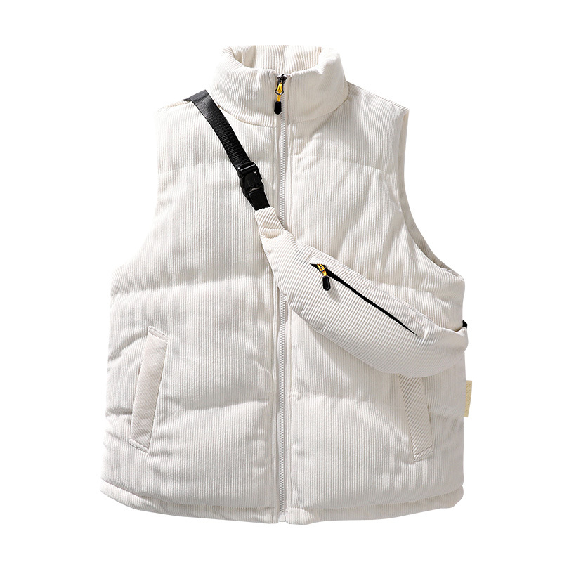 Pánske vesty z kordury so výplňou z imitácie hodvábu a bavlny, voľný strih, japonský štýl