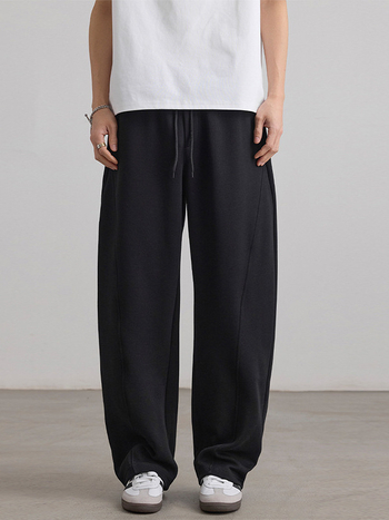 xxbro Pantaloni sport casual - croială dreaptă, talie medie, șnur de strângere, material din amestec de bumbac (65% bumbac)