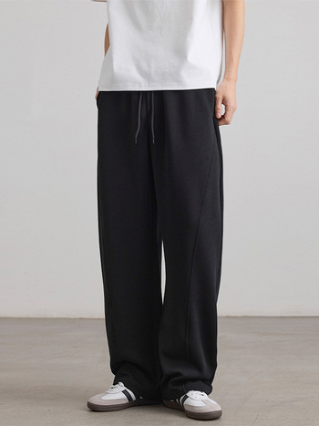 xxbro Pantaloni sport casual - croială dreaptă, talie medie, șnur de strângere, material din amestec de bumbac (65% bumbac)