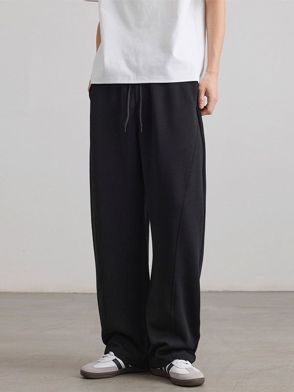 xxbro Pantaloni sport casual - croială dreaptă, talie medie, șnur de strângere, material din amestec de bumbac (65% bumbac)