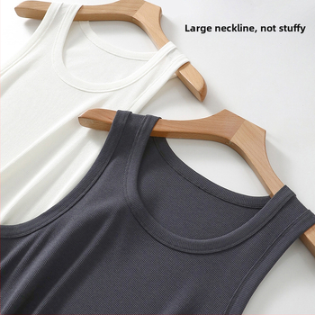Vesta so širokými ramenami, okrúhly výstrih, Ecocos tkanina, vlákno regenerovanej celulózy, leto
