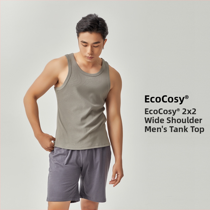 Vesta so širokými ramenami, okrúhly výstrih, Ecocos tkanina, vlákno regenerovanej celulózy, leto