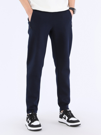 Pánske bavlnené tepláky s vzdušnou vrstvou, voľný strih, 71% bavlna, jar 2024