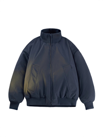 Мъжко авиаторско бомбър яке със свободна кройка, цип за закопчаване, пълнеж от полиестер и стандартна дебелина