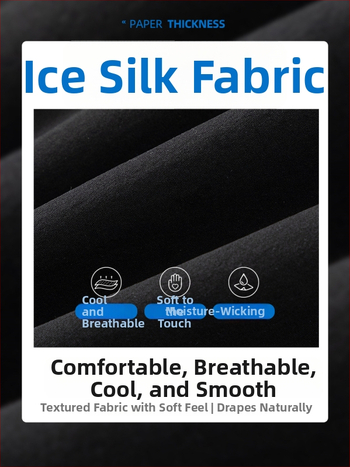 Pánske voľné športové nohavice, ľahký polyester s elastanom, stredný pás, šnúrka na stiahnutie, potlač s písmenami, leto