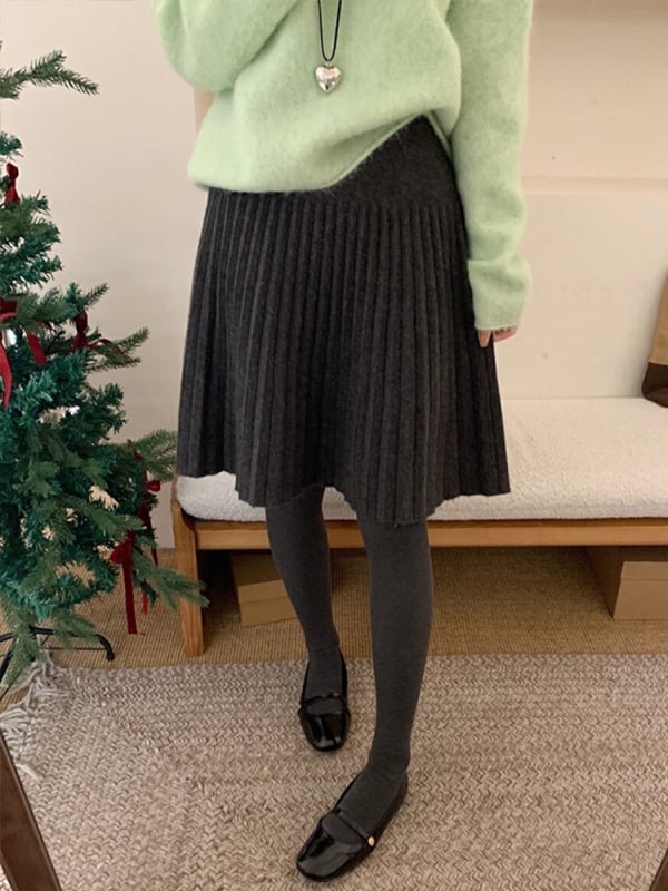 Denim plisirana suknja, kratka duljina, visoka elastičnost, proljeće 2023, gradski elegantan stil