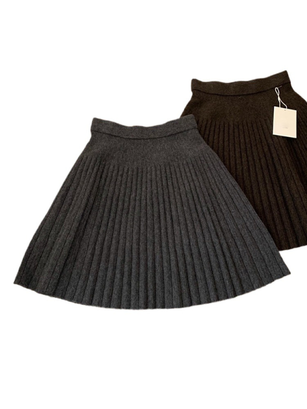 Denim plisirana suknja, kratka duljina, visoka elastičnost, proljeće 2023, gradski elegantan stil