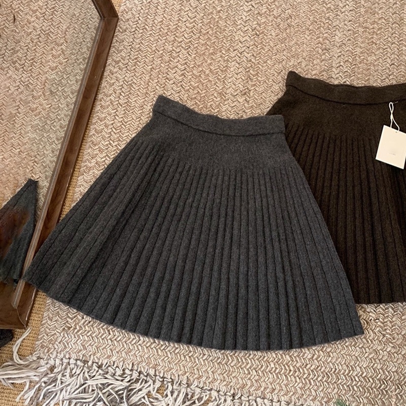 Denim plisirana suknja, kratka duljina, visoka elastičnost, proljeće 2023, gradski elegantan stil