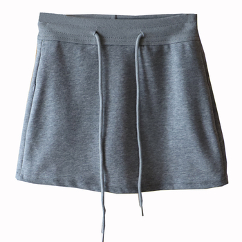 Suknja A-linije, kratka, elastičan struk s vezicom (Materijal: pamuk 90–95%; Kroj: A-linija; Duljina: kratka; Struk: elastičan s vezicom)