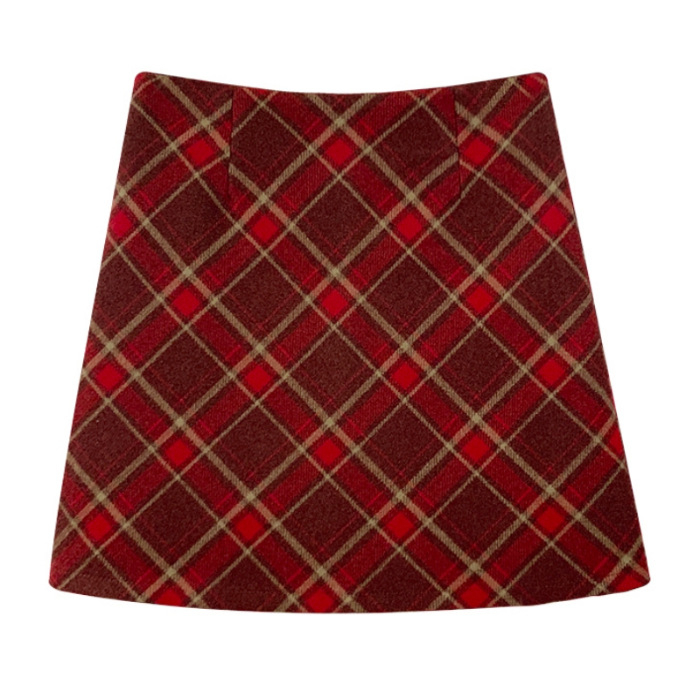 A-linijska suknja od Chenille s Spandexom, ne rasteže, glavni materijal ispod 30%.