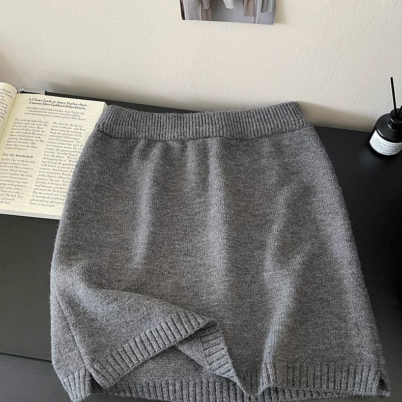 Kratka bodycon suknja od poliestera, srednja elastičnost, elegantan temperament, stil zrele dame