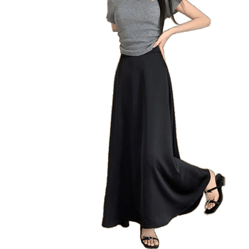 Letný qipao petticoat s vysokým pásom a vrstvenou midi sukňou, polyester, vysoká pružnosť