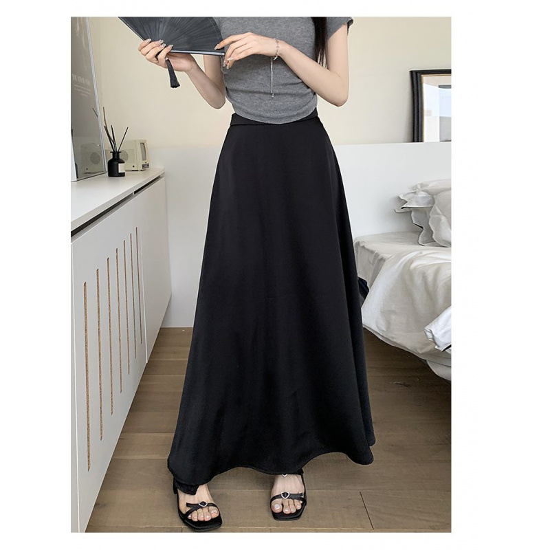 Letný qipao petticoat s vysokým pásom a vrstvenou midi sukňou, polyester, vysoká pružnosť