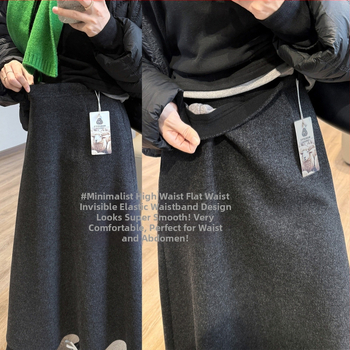 Plisovaná midi sukňa, polyester farbený priadzami, 2025 zima, Elegantný mestský štýl