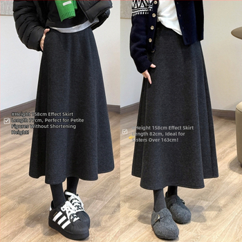 Plisovaná midi sukňa, polyester farbený priadzami, 2025 zima, Elegantný mestský štýl