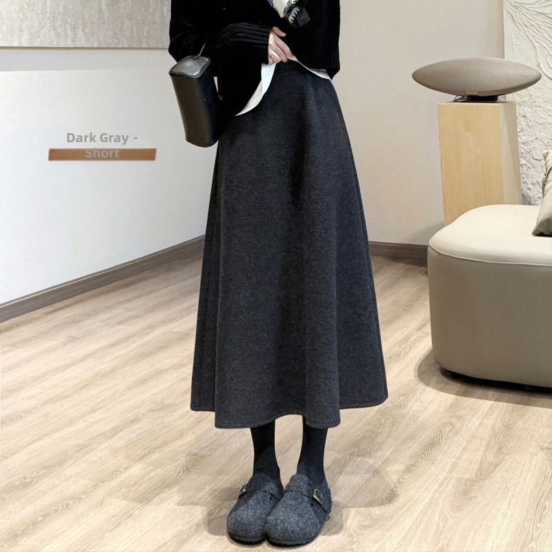 Plisovaná midi sukňa, polyester farbený priadzami, 2025 zima, Elegantný mestský štýl