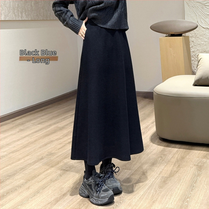 Plisovaná midi sukňa, polyester farbený priadzami, 2025 zima, Elegantný mestský štýl