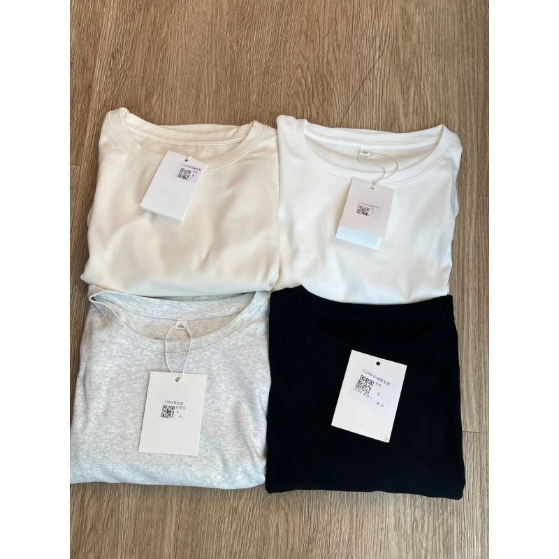 Ženski dugi rukav T‑shirt, slim fit, okrugli izrez, standardna dužina, poliester materijal